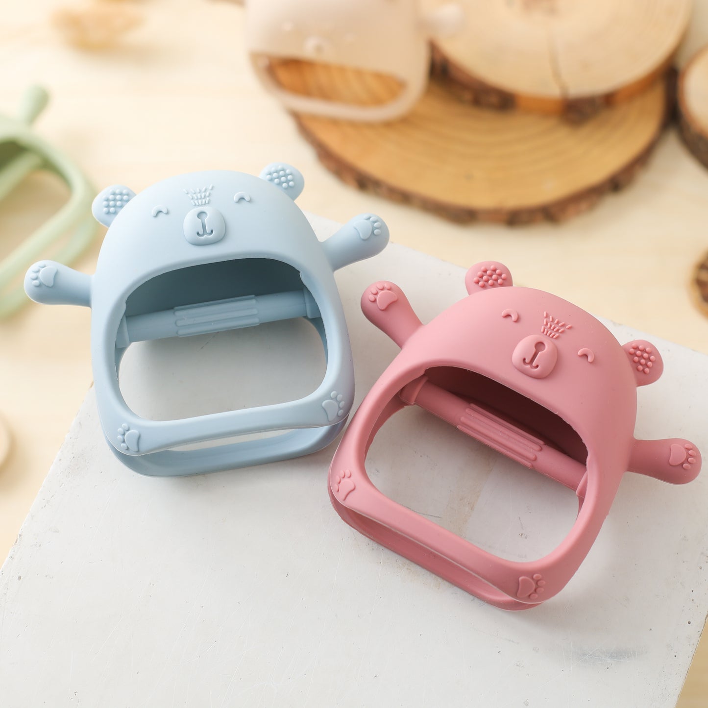 Teething Set - Blue & Grey