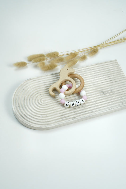 Personalized Teething Ring - Light Purple