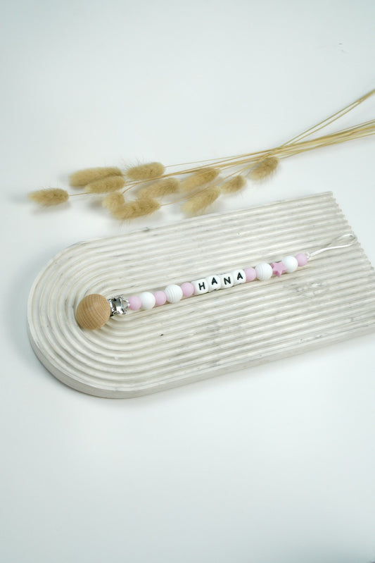 Personalized Pacifier Clip - Light Purple