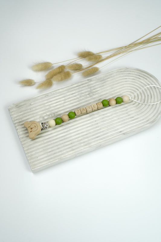 Personalized Pacifier Clip - Green