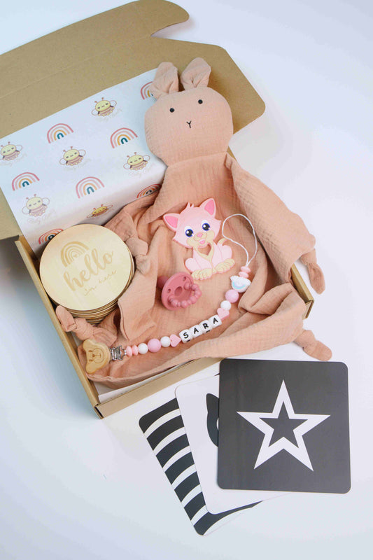 Newborn Gift Box - Pink Hearts