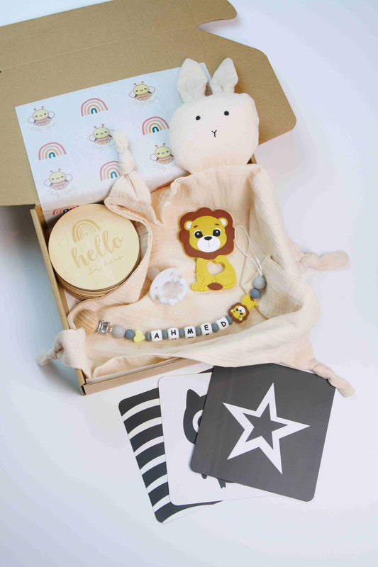 Newborn Gift Box - Grey Lion