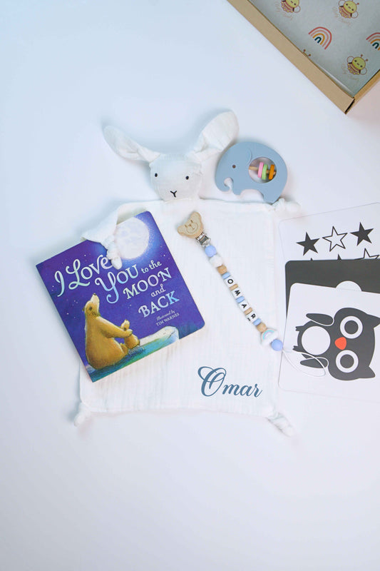 Bookworm Set - Blue & White