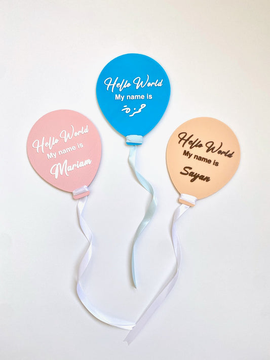 Balloon Name Announcement