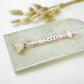 Personalized Pacifier Clip - Pink Hearts