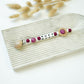 Personalized Pacifier Clip - Maroon & White
